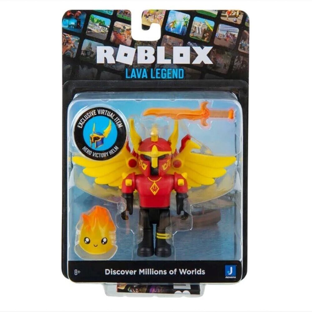 Roblox Discover Millions Of Worlds Jazwares Lava Legend & Exclusive Virtual Item